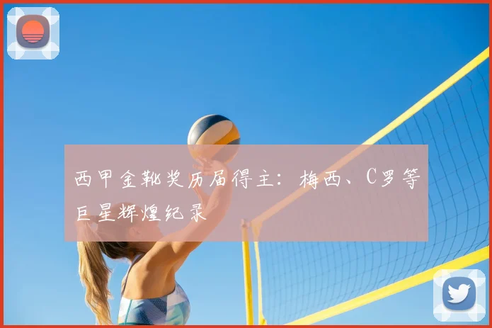 西甲金靴奖历届得主:梅西、C罗等巨星辉煌纪录